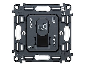 Механизм компьютерной розетки RJ-45 Ambrella Volt QUANT VM185