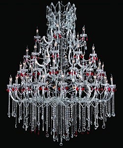 Подвесная люстра Queen Queen 11350/55С CHROME, CLEAR&RED