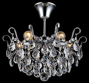 Потолочная люстра Natali Kovaltseva HAPPY DIAMONDS I 11546/5C CHROME