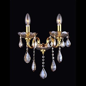 Настенное бра Natali Kovaltseva Velletri 10655/2W GOLD, BRANDY
