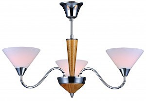 Люстра на штанге EVORA EVORA 11400/3C CHROME, OAK