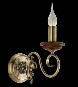 Настенное бра LUXURY WOOD LUXURY WOOD 11357/1W ANTIQUE,WALNUT