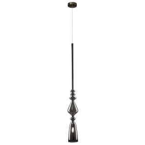 Светильник подвесной Crystal Lux LUX NEW SP1 B SMOKE