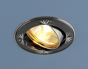 Встраиваемый светильник 104A 104A MR16 GU/SL черный/серебро