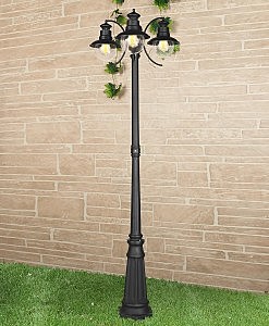 Столб фонарный уличный Talli Talli F/3 черный (GL 3002F/3)