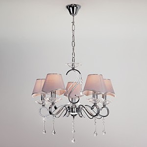 Подвесная люстра Kelly 10085/5 хром/прозрачный хрусталь Strotskis